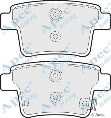 APEC BRAKING pad1631 -  Комплект тормозных колодок, дисковый тормоз